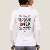 トライブレンドシャツ：オーバー修飾（白） トライブレンドＴシャツ (背面)