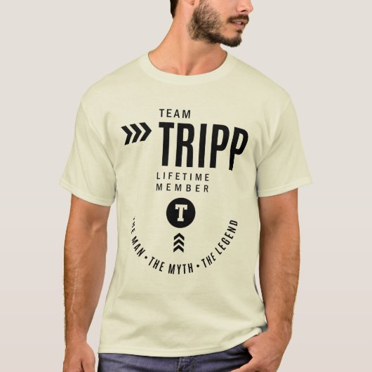 トライプパーソナライズされたネーム誕生日ギフト Tシャツ (正面)
