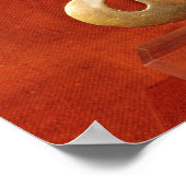 トライマオーナメントの人の頭の型枠 ポスター (角)