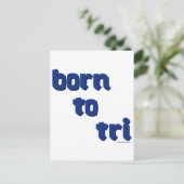 トライロゴ付き生まれのさまざまな製品 ポストカード (スタンド正面)