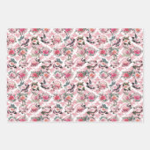 トライ・ガーデン フローラル ヴィンテージ パターン ラッピング シート (正面3)