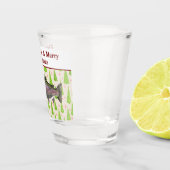 トラウおもしろい魚釣りプンクリスマスフェスティバルカスタム ショットグラス (右)