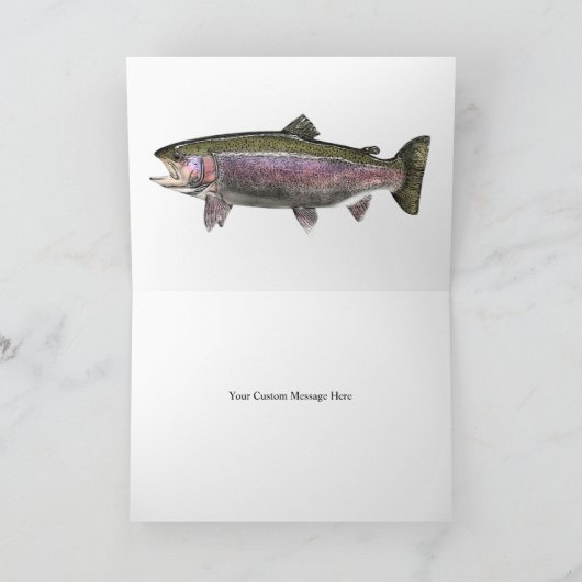 トラウおもしろい魚釣りプンクリスマスフェスティバルカスタム シーズンカード (内部)