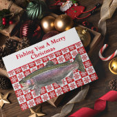 トラウおもしろい魚釣りプンクリスマスフェスティバルカスタム シーズンカード