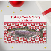 トラウおもしろい魚釣りプンクリスマスフェスティバルカスタム シーズンカード
