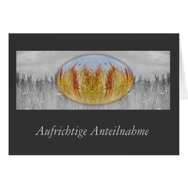 トラウアーカルテヘルブスウィーゼグロー (正面横)