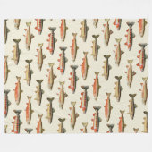 トラウガロレクリーム フリースブランケット (正面(横))