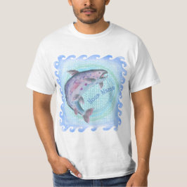 トラウジャンピング魚釣り Tシャツ