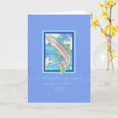 トラウトからシス誕生日 カード (黄色い花)