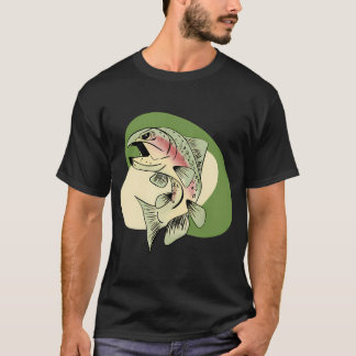 トラウトのイラスト Tシャツ