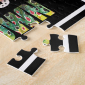 トラウトの皮と虹と茶 ジグソーパズル (側面)