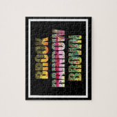 トラウトの皮と虹と茶 ジグソーパズル (縦)