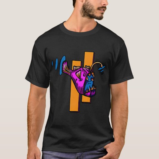 トラウトウィスパラー - 面白い釣り Tシャツ (正面)