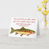 トラウトカード(ことわざ付おもしろい) カード (黄色い花)