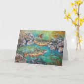 トラウトカード カード (黄色い花)