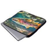 トラウトテーマエレクトロニクスバッグ ラップトップスリーブ (正面下部)