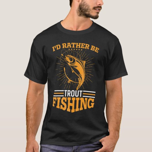 トラウトフィッシングがいいな Tシャツ (正面)