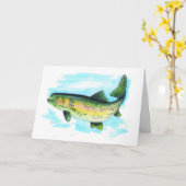 トラウト父のデイカード(大プリント) カード (黄色い花)