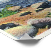 トラウト魚釣りアットキャサリンズクリーク ポスター (角)