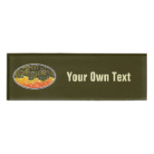 トラウト魚釣りガイまたはガル 名札 (正面)