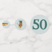 トラウト魚釣りフィッシャーマンズ誕生日 コンフェッティ (正面)