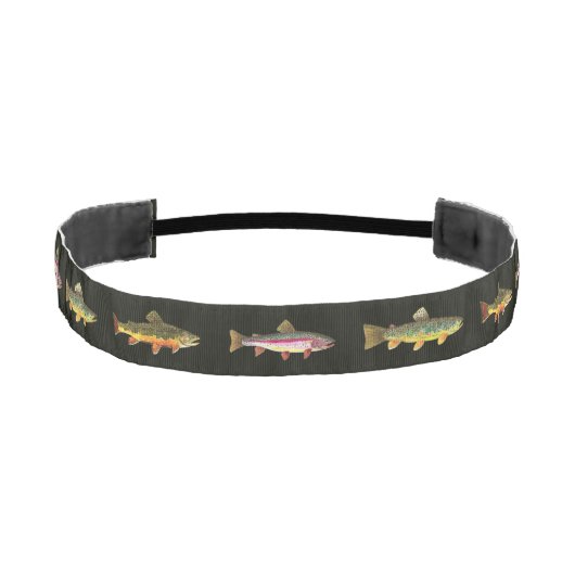 トラウト魚釣りマンズオアウーマンズ アスレチックヘッドバンド (正面)