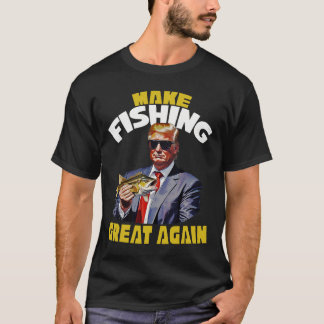 トラウト魚釣りメイク魚釣り素晴らし再びトランプが勝った2 Tシャツ