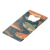 トラウト魚釣りモノグラム クレジットカード栓抜き (裏面アングル)