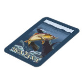 トラウト魚釣り断面 – モンタナ マグネット (左側)