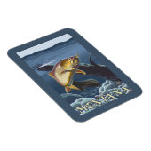 トラウト魚釣り断面 – モンタナ マグネット (右側)