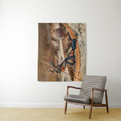 「トラウト魚釣り」ウェスタン・アートbyフランク・フェラー タペストリー (インサイチュ)