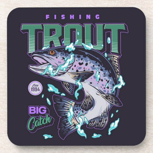 トラウト・コースターに夢中 | トラウト魚釣りコルクコースト コースター (正面)