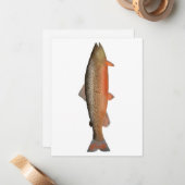トラウト ノートカード (正面/裏面インサイチュ)