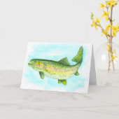 トラウト・ファーザー・デイ・カード カード (黄色い花)