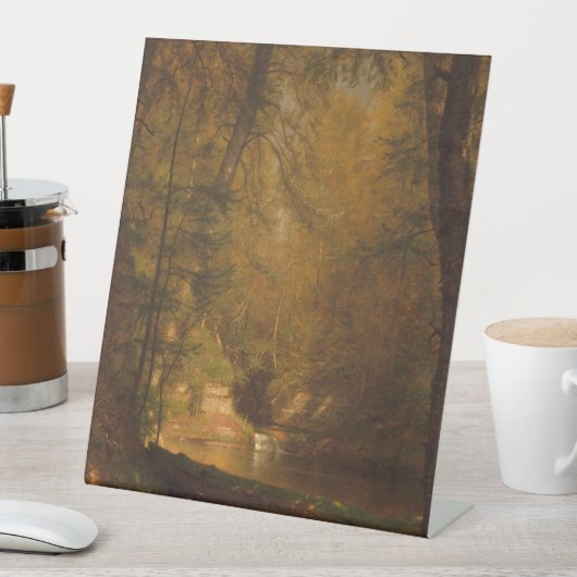 トラウト・プール(1870)アートワーク – ペデスタル・サイン 台座サイン (インサイチュ)