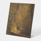 トラウト・プール(1870)アートワーク – ペデスタル・サイン 台座サイン (正面)