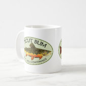 トラウバム魚釣り コーヒーマグカップ (正面左)