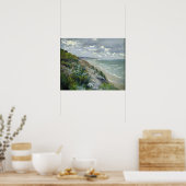 トラウビルの海のそばの崖 ポスター (キッチン)