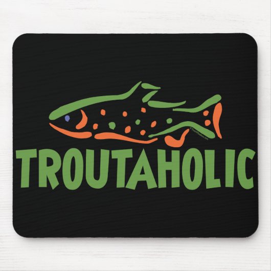 トラウフィッシャーマン魚釣り マウスパッド (正面)