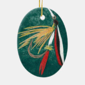 トラウフィンウェットフライクリスマスオーナメント セラミックオーナメント (裏面)