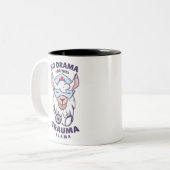 トラウマのラマはドラマではない ツートーンマグカップ (正面左)