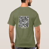 トラウマを終わらせるイエス QRコード聖書 Tシャツ (裏面)