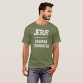 トラウマを終わらせるイエス QRコード聖書 Tシャツ (正面フル)