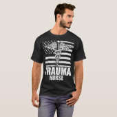 トラウマナース米国国旗 Tシャツ (正面フル)