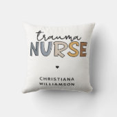 トラウマパーソナライズされたナース外傷看護ギフト クッション (裏面)