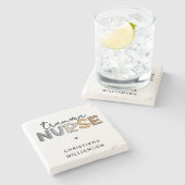 トラウマパーソナライズされたナース外傷看護ギフト ストーンコースター (横)