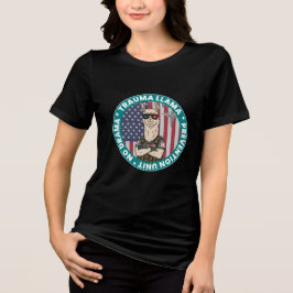 トラウマラマ予防ユニット メディカルTシャツ 面白い トライブレンドTシャツ