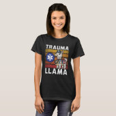 トラウマ ラマ 医療 EMT 救急救命士 Tシャツ (正面フル)