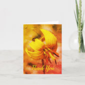 トラウリリーアンドフレンドフローラアートサンキューカード カード (正面)