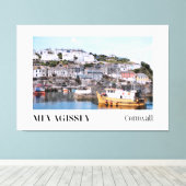 トラウ来ラーの家、メヴァギシー、コーンウォール キャンバスプリント (インサイチュ (ウッドフロア))